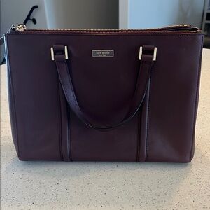 Kate Spade Purple Leather Tote